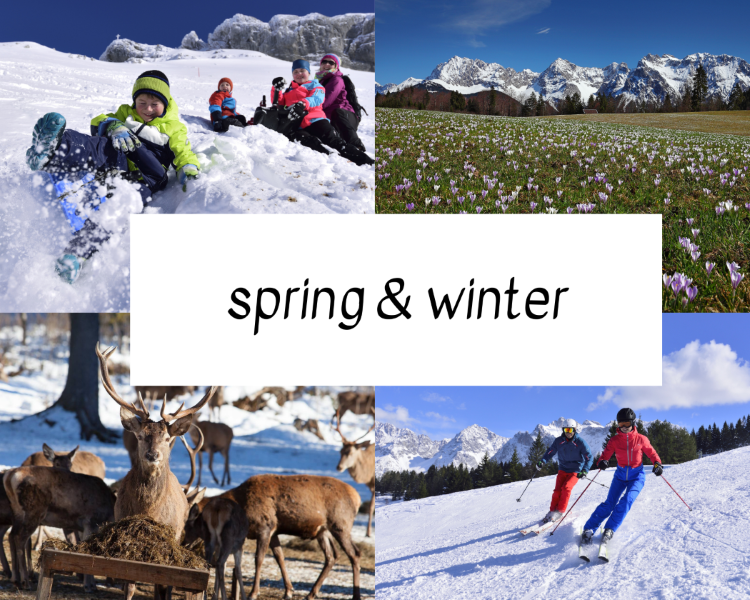 spring and winter in upper bavaria